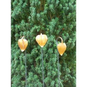 Catalpa Leaf Plant Stakes – Set of 3